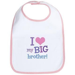 Baby Gifts  Baby Baby Bibs  Love My Big Brother Bib