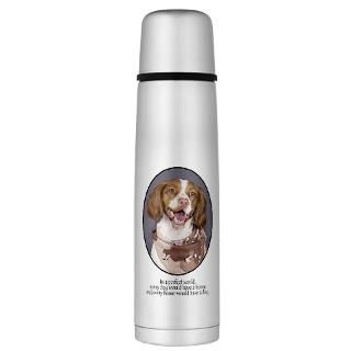 Animals Gifts  Animals Drinkware  Perfect Brittany Large Thermos