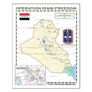 OIF Army unit Map posters  A2Z Graphics Works