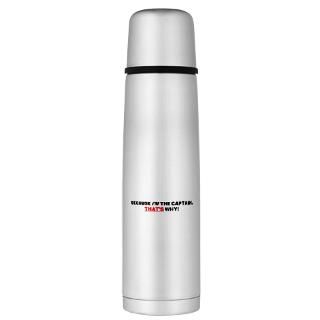 Badge Gifts  Badge Drinkware  Captain Large Thermos® Bottle