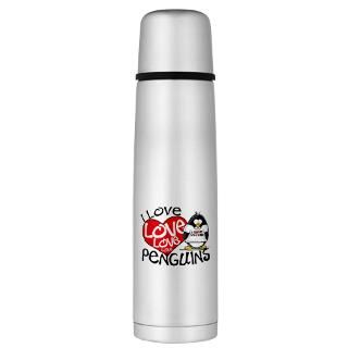 Love Love Love Penguins Large Thermos® Bottle by Admin_CP2574929