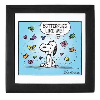 Butterfly Beagle Keepsake Box