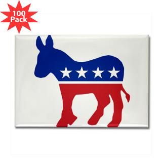 democrat donkey rectangle magnet 100 pack $ 189 99