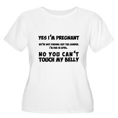 April Baby Surprise, Funny Womens Plus Size Scoop Neck T Shirt