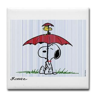 Umbrella Buddies Tile Coaster