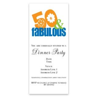 50th birthday & fabulous Invitations by Admin_CP4212587