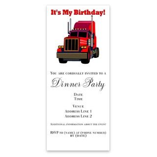 Semi Truck Birthday Invitations by Admin_CP3275117