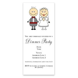Stick Figure Bride and Groom Invitations by Admin_CP4054581