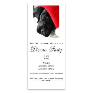 Santa Black Lab Invitations by Admin_CP5239868