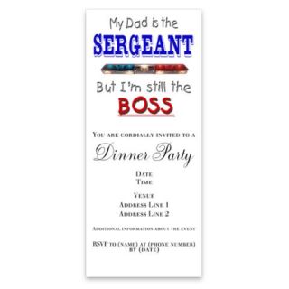 Dad is SERGEANT Invitations by Admin_CP4562500  507103769