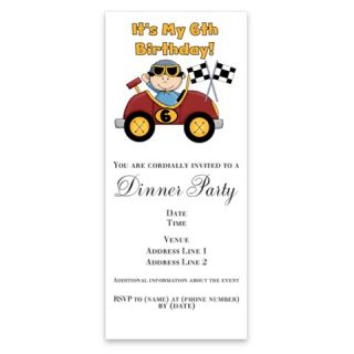 Race Car 6th Birthday Invitations by Admin_CP1147651  506902305