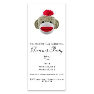 Sock Monkey Invitations  Sock Monkey Invitation Templates