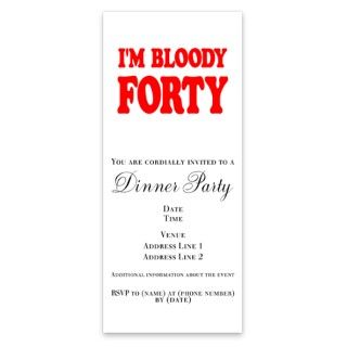 Bloody Forty Invitations by Admin_CP4443354