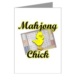 Mahjong Chick #2 Greeting Cards (Pk of 20) for