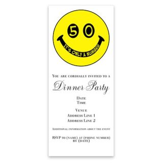 50th birthday smiley face Invitations by Admin_CP49581  506857602