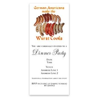 German Americans  Wurst Cooks Invitations by Admin_CP2059080
