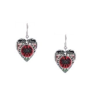 Albania Gifts  Albania Jewelry  Albanian Earring Heart Charm