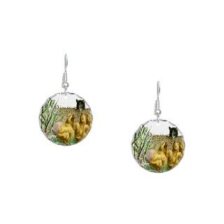 Chick Gifts  Chick Jewelry  LITTLE CHICKS Earring Circle Charm