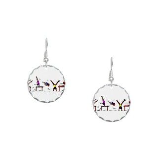 Acrobat Gifts  Acrobat Jewelry  Girls Gymnastics Earring Circle