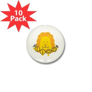 Cartoon Lion Mini Button (10 pack)  Cartoon Lion T shirts and Gifts