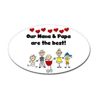 FAMILY STICK FIGURES Oval Sticker  STICK FIGURE FAMILIES PERSONALIZED