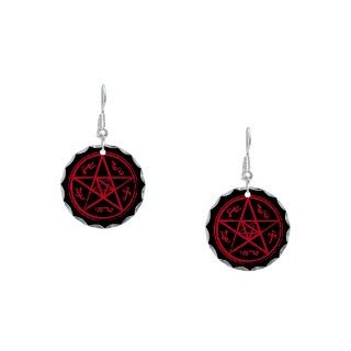 Angel Gifts  Angel Jewelry  Supernatural Devils Trap Earring Circle