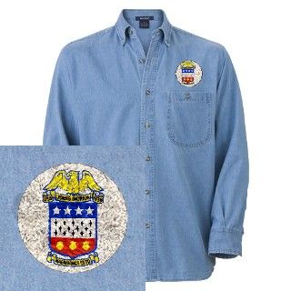 938 Gifts  USS JONAS INGRAM Denim Shirt