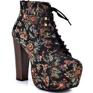 Black Shoe Lace Boot   Black Footwear Lace Boot