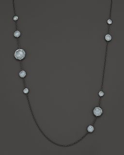 Ippolita Wicked Black Rhodium Sterling Silver 10 Stone Necklace in