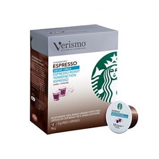 Starbucks Verismo Espresso Decaf Pods, 12ct