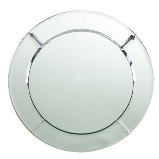 Jay Imports Glass Mirror Round Charger
