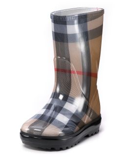 Unisex Check Rain Boots   Sizes 13, 1 4 Child