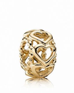 PANDORA Spacer   14K Gold Lucky in Love