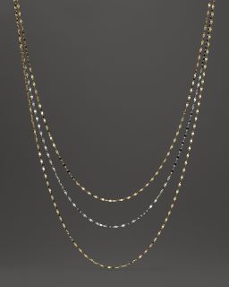 Lana Small 14K Yellow and White Gold Sienna Necklace, 16