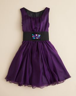 by Zoe Girls Chiffon Jeweled Dress   Sizes 7 16