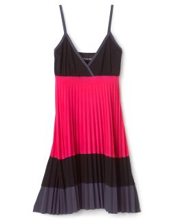 Trois Girls Colorblock Pleated Dress   Sizes 7 16