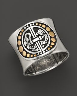 John Hardy Naga 18K Gold and Sterling Silver Band Ring