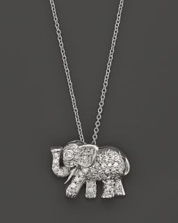 Roberto Coin 18 Kt. White Gold/Diamond Elephant Necklace