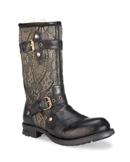 UGG® Collection Flat Buckle Boots   Adela