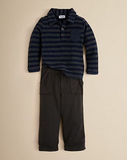 Littles Infant Boys Parker Stripe Polo & Pant Set   Sizes 3 24 Months