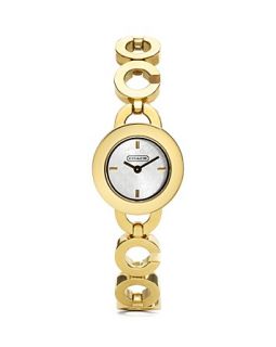 COACH Kristin Gold Plated Bracelet Watch, 23mm