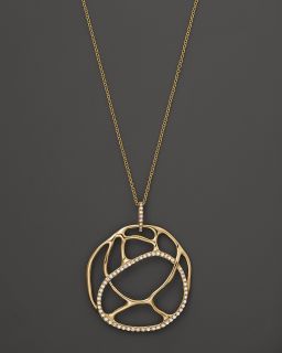 Circle Pendant in 14K Yellow Gold, .25 ct. t.w.