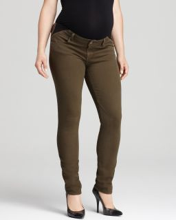 Paige Maternity Jeans   Union Troy Boy Straight Leg in Dark Olive