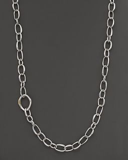 Sterling Silver Scultura Fine Link Necklace, 36