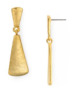 triangle drop earrings price $ 38 00 color satin gold quantity 1 2 3 4