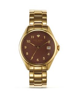 kate spade new york Seaport Grand Brown Dial Watch, 38mm