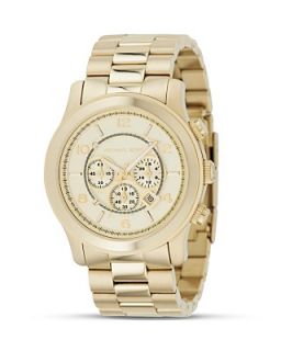 Michael Kors Oversized Chronograph Goldtone Watch, 44 mm