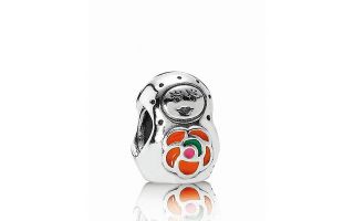 enamel babushka price $ 45 00 color silver orange quantity 1 2 3 4 5 6