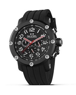 TW Steel Grandeur Tech Black PVD Watch, 48mm