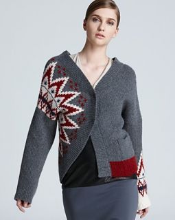 Jean Paul Gaultier Cardigan   Intarsia Snap Front